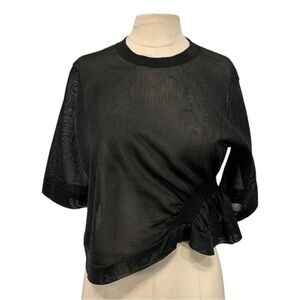 PH5 Short Sleeve Sheer Mesh Top Size Small